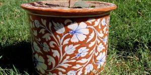 Blue Pottery Planter BPP_009