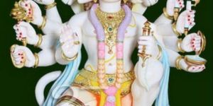 Marble Panchmukhi Hanuman Statue
