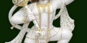 White Marble Hanuman Statue