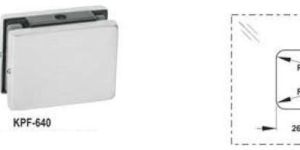 Wall to Glass Connecting Patch Fitting