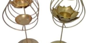 Brass T-Light Candle Holder