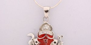 CZ Ganesha Pendant