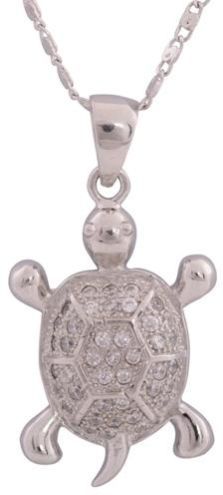 CZ Tortoise Pendant