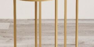 White Agate Nested Side Table