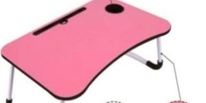 Pink Foldable Laptop Table