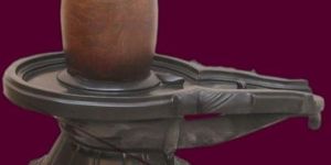 Black Marble Shivling Statue