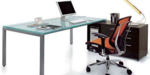 Glass SS Executive Table