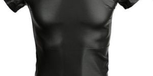 Men Leather T-Shirts