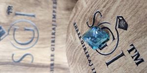 15.80 ct Green Blue Radiant Shape Moissanite Diamond