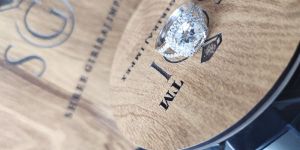 4.3 ctw White Cushion Shape Moissanite Ring with 18 k white gold