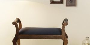 Wooden Cushion Bench Divan
