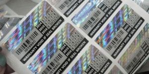 Holographic Breakable Vinyl Labels