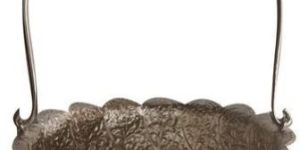 Oxidized Metal Fruit Basket