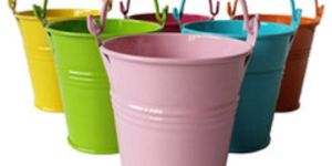 Multi Color Metal Planter Pot
