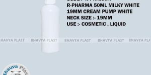 r-pharma 50 ml milky white pump pet bottle