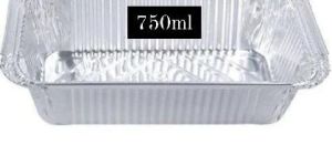 750ml Silver Aluminum Foil Container