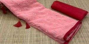Printed Chiffon Saree