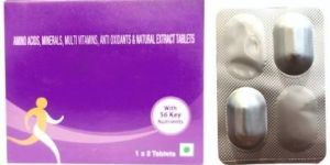 Amino Acids Minerals Multivitamins Antioxidant Natural Extract Tablets