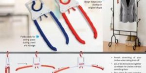 FOLDING PLASTIC HANGER