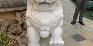 Marble Lion Statue