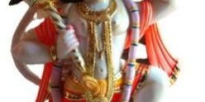 4.5 Feet Marble Hanuman Statue