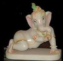 Marble Bal Ganesh Statue