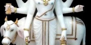 Marble Dattatreya Statue