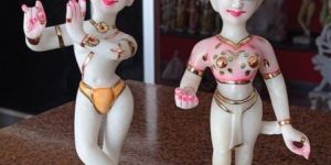 Marble Radha Krishna Statue