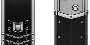 Vertu Signature Black Silver Leather