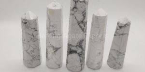 White Howlite Tower