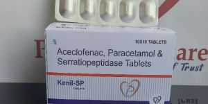 Aceclofenac, Paracetamol, Serratiopeptidase Tablets