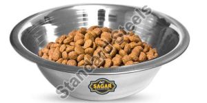 Stainless Steel Silver Pet Bowl