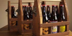 Wooden Bottle Carrier