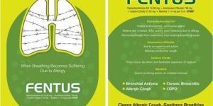 Cough Medicine Advertising Folder