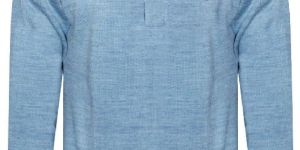 High Neck Blue Pullover