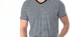 Striper V-Neck T-Shirt