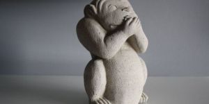 Concrete Monkey Sculpture
