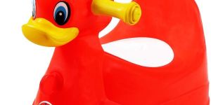 Red Sunbaby Squeaky Duck Potty Trainer