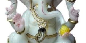 2.8 Feet Marble Ganesh Statue