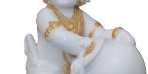 Marble Ladoo Gopal Statue