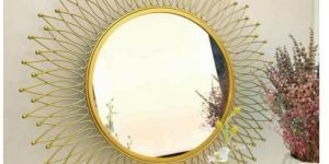 Metal Golden Mirror Wall Decor