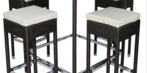 Aluminium Bar Stool Table Set