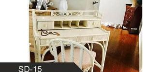 Natural Cane Study Table