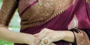 Printed Banarasi Soft Silk Saree