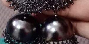 Black Metal Earrings