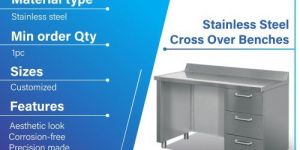 Stainless Steel Cross Over Bench