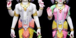 Marble Laxmi Narayan Statue