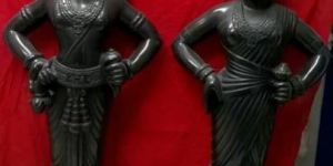 Marble Vitthal Rukmani Statue