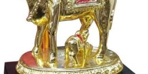 Kamdhenu Cow Calf Statue