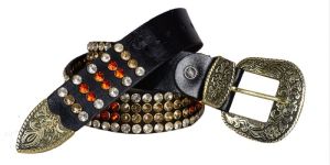 Studded Leather Belt
